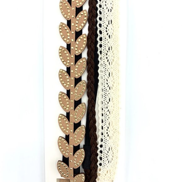 🍍5/$25🍍 Crochet, Braid, & Leaf Headbands - Picture 3 of 7